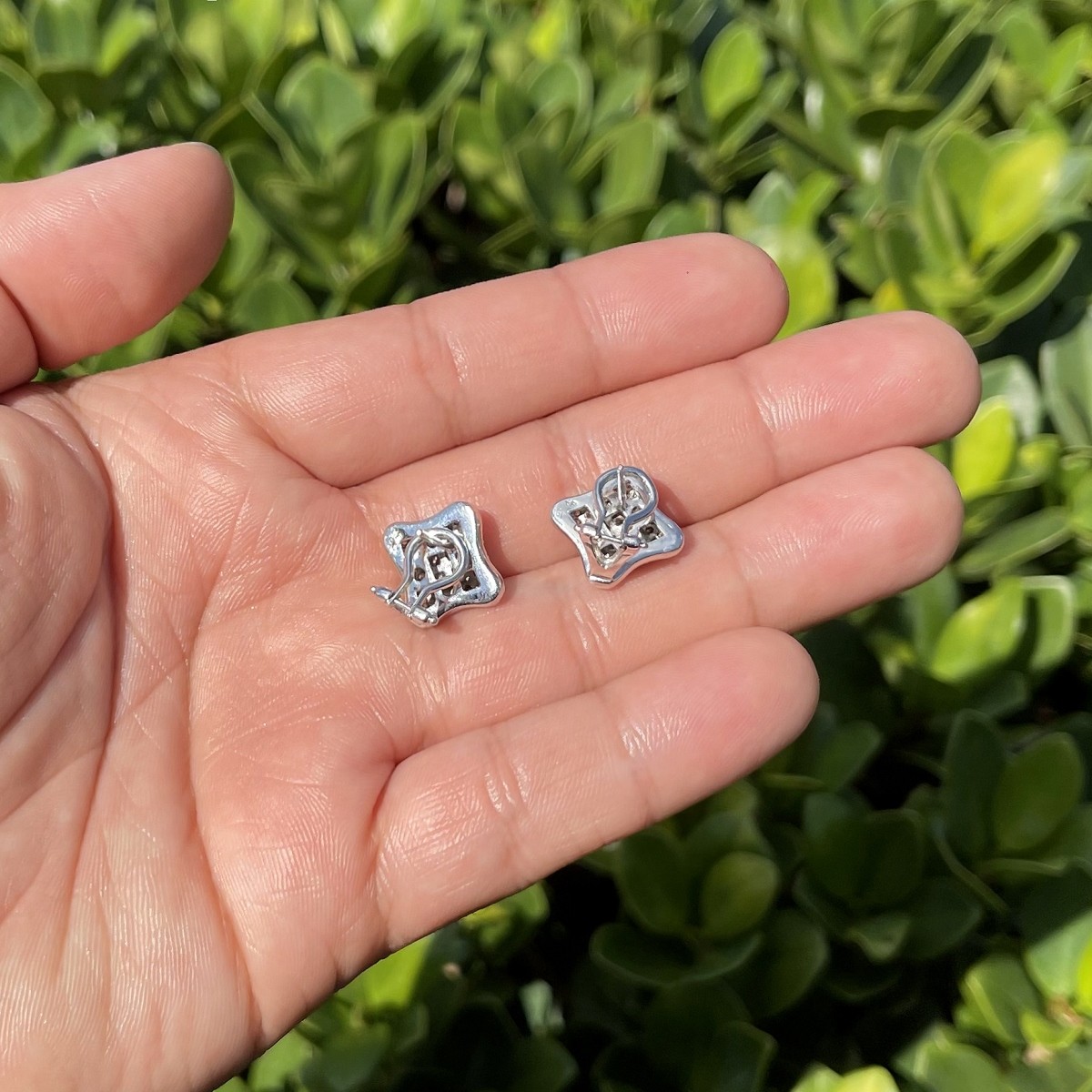 Diamond and 18K Earrings.