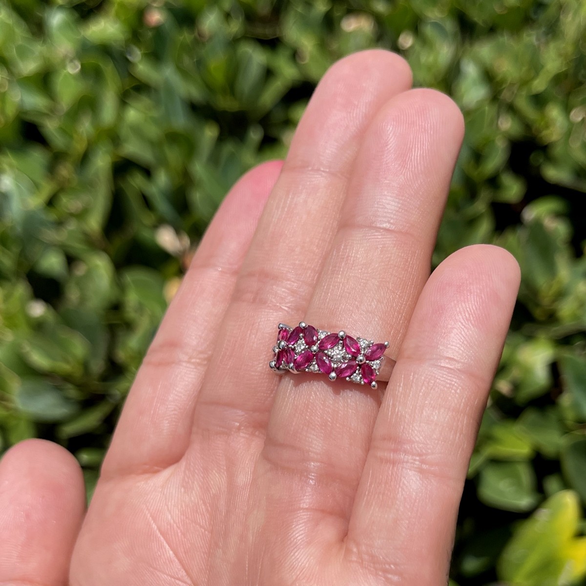 Ruby, Diamond and 14K Ring