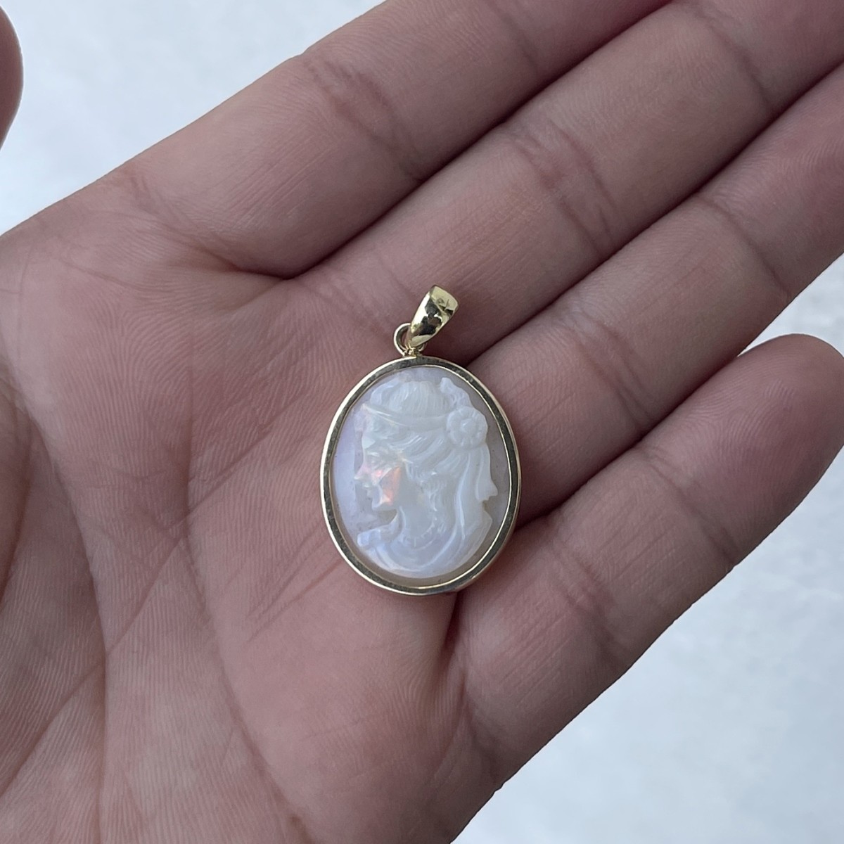 Opal and 14K Pendant