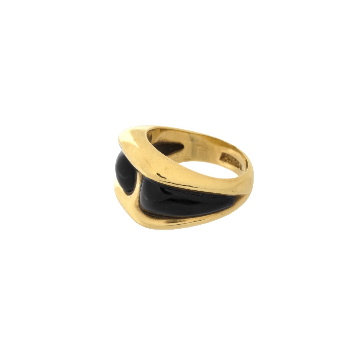 Onyx and 14K Ring