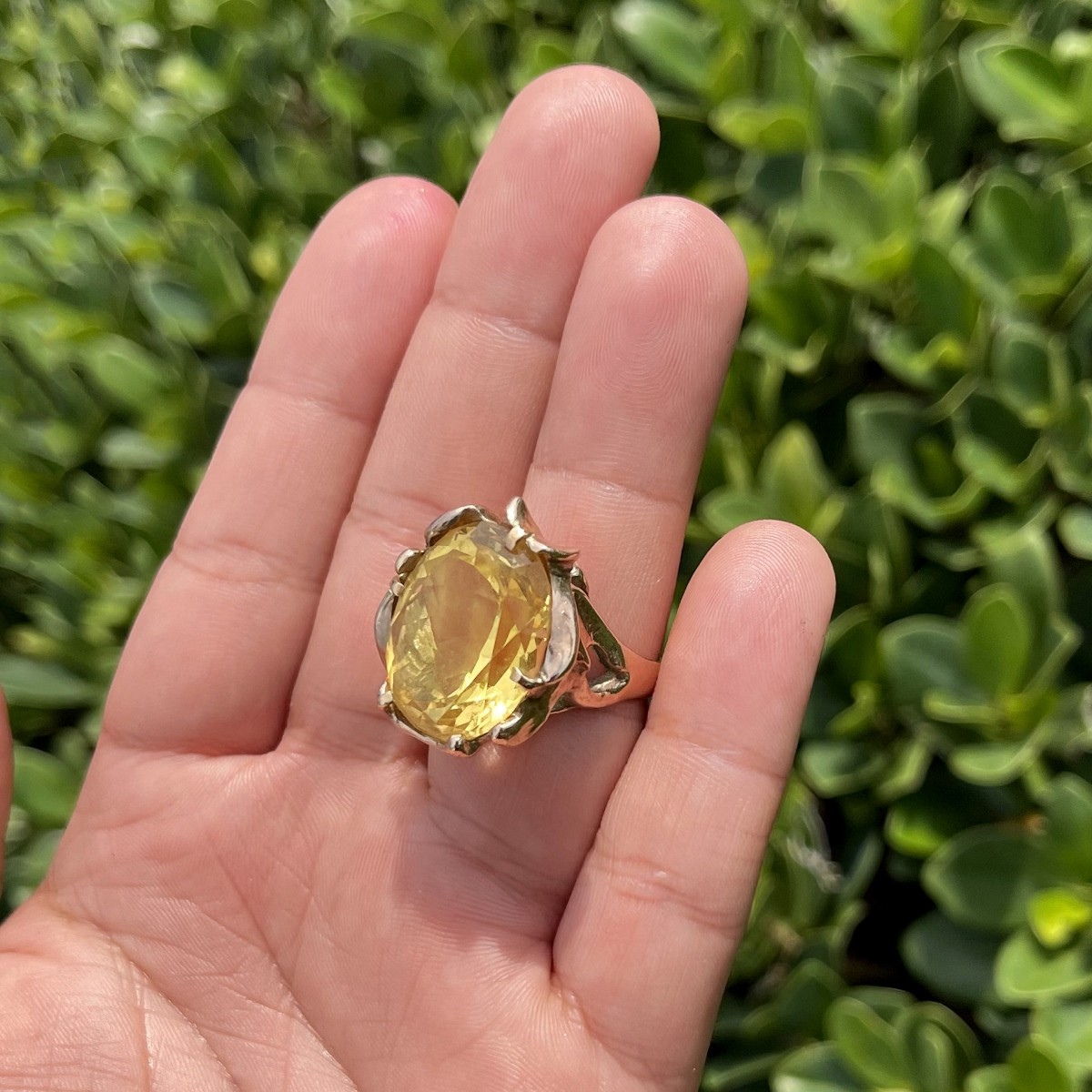 Citrine and 14K Ring