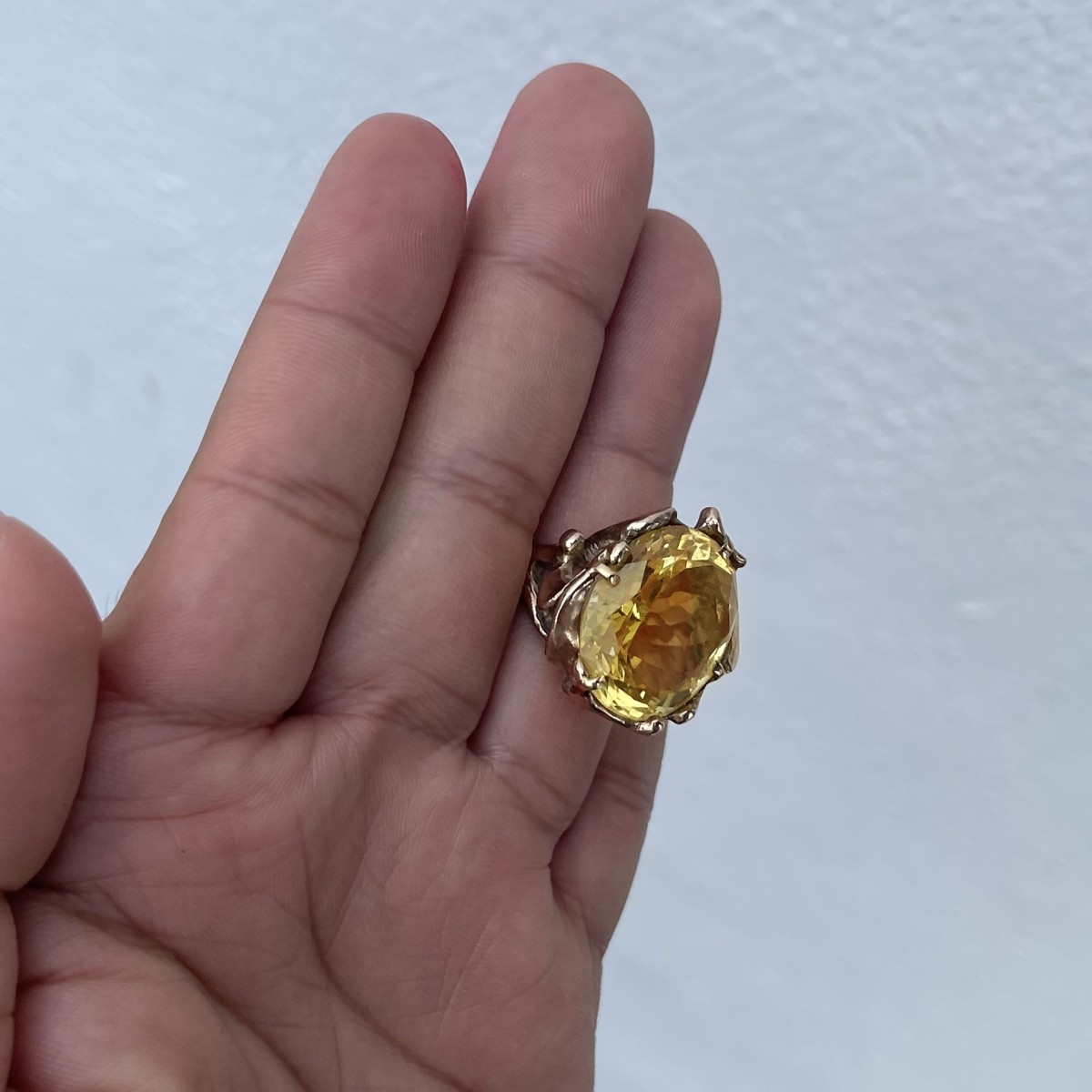 Citrine and 14K Ring