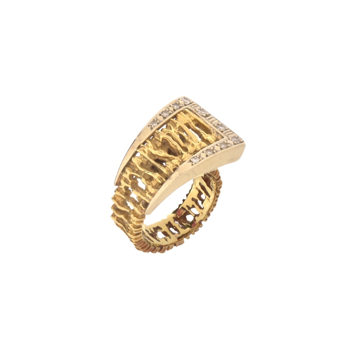 Diamond and 18K Ring