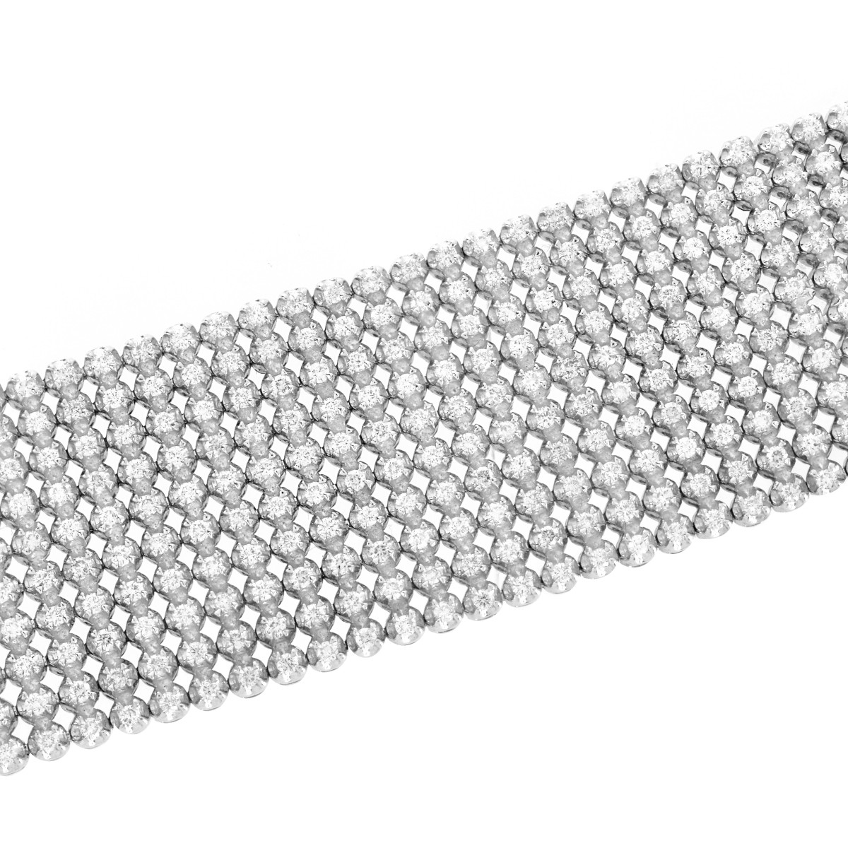 Diamond and 14K Wide Bracelet