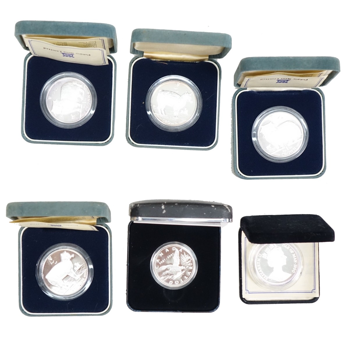 Six Silver Proof Coins