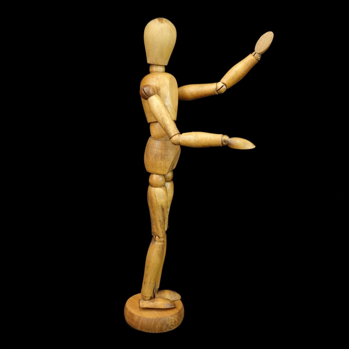 Vintage Wooden Figural Mannequin Model