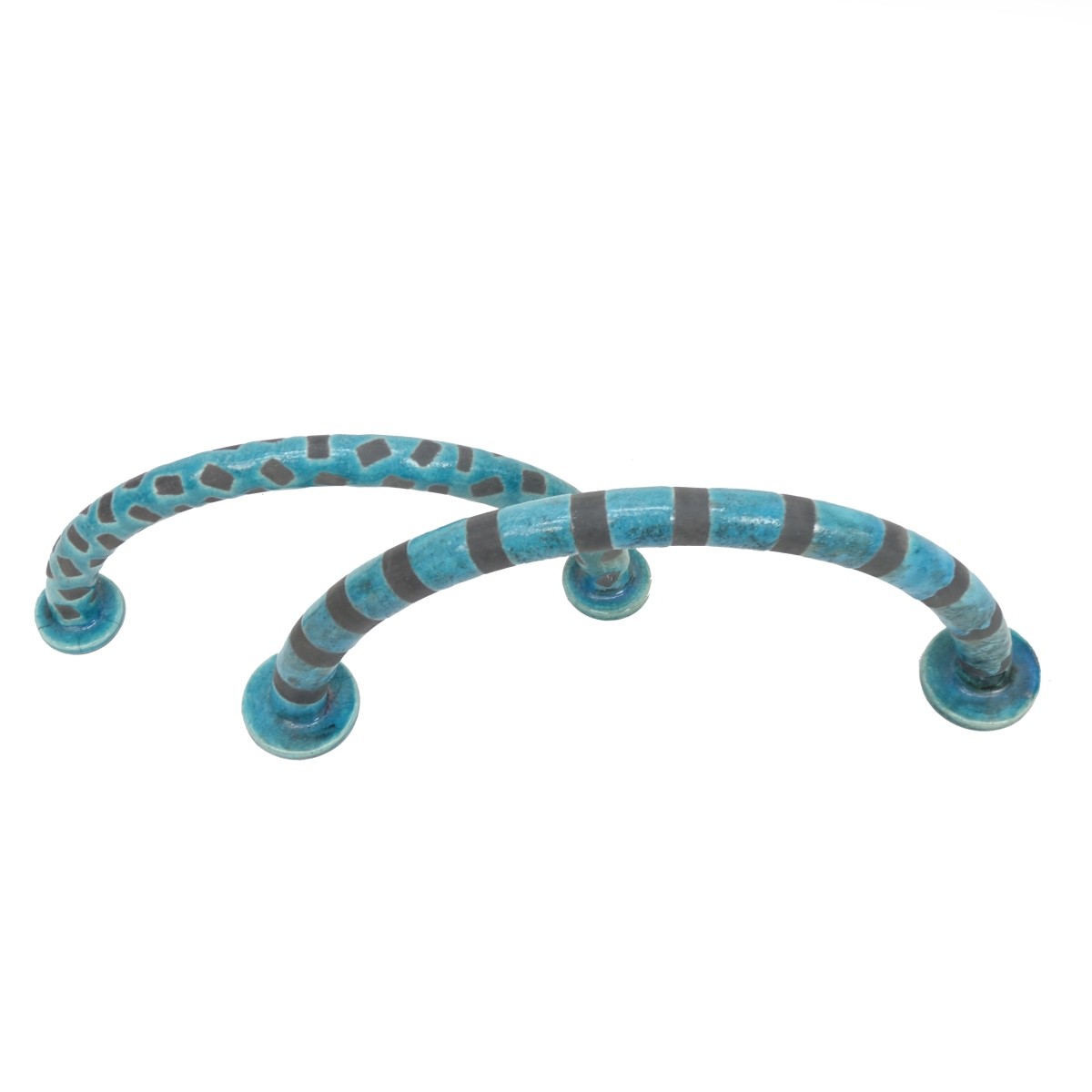 Modern Turquoise Glazed Sculptures