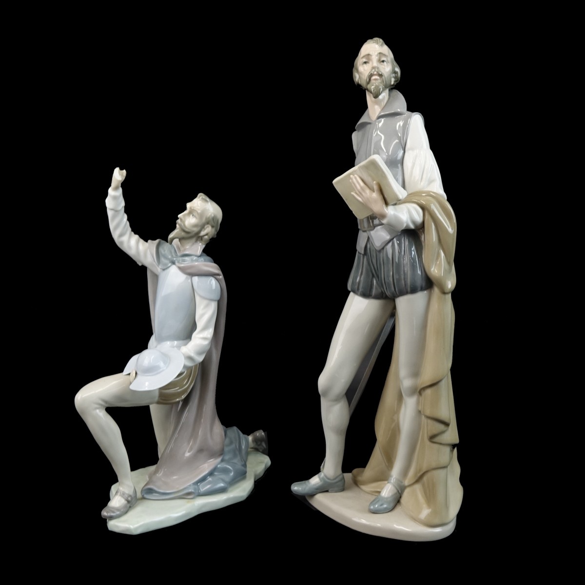 Two (2) Vintage Don Quixote Porcelain Figurines