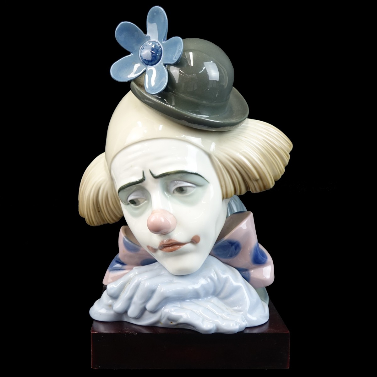 Lladro "Pensive Clown" Porcelain Figurine