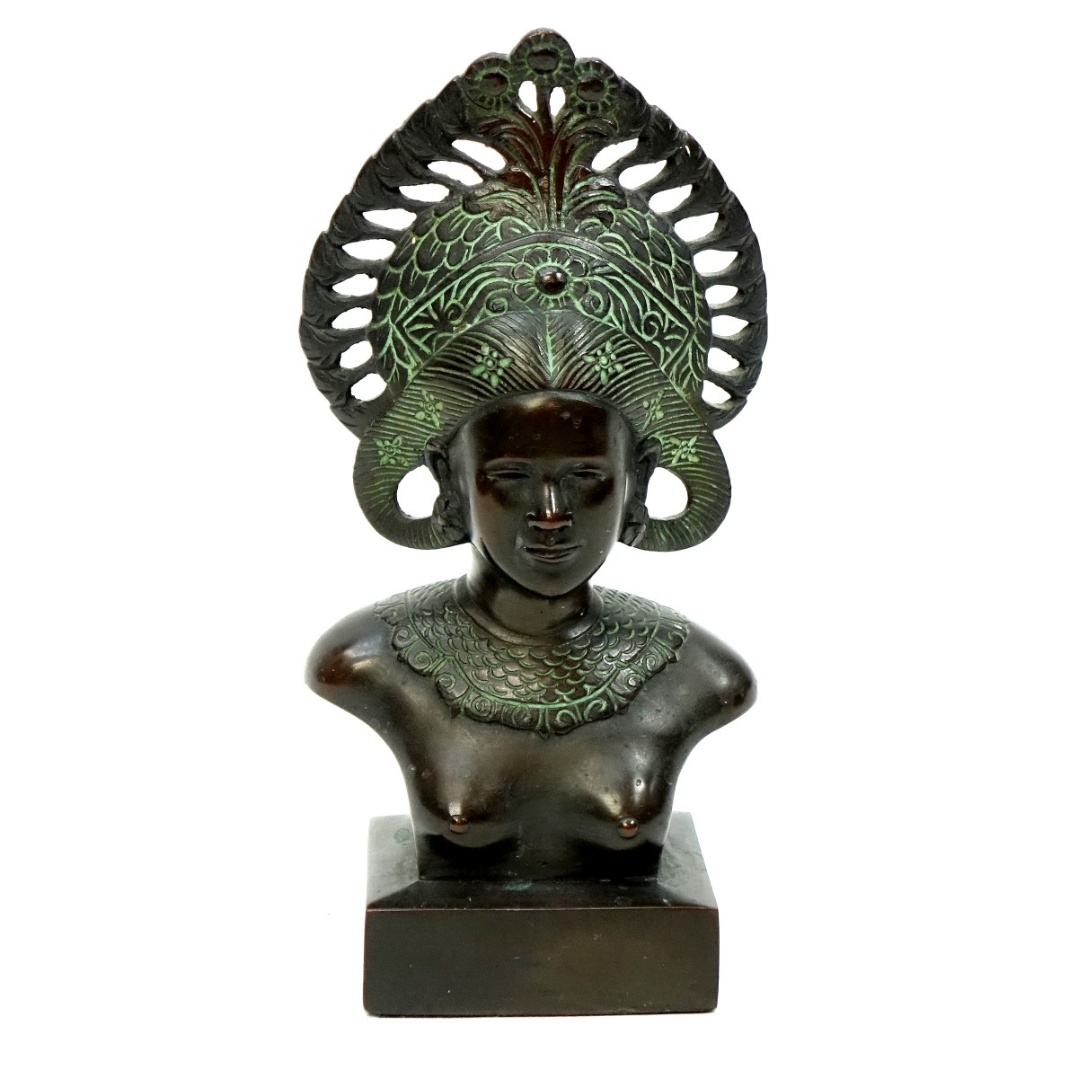 Antique Balinese Bronze Bookend