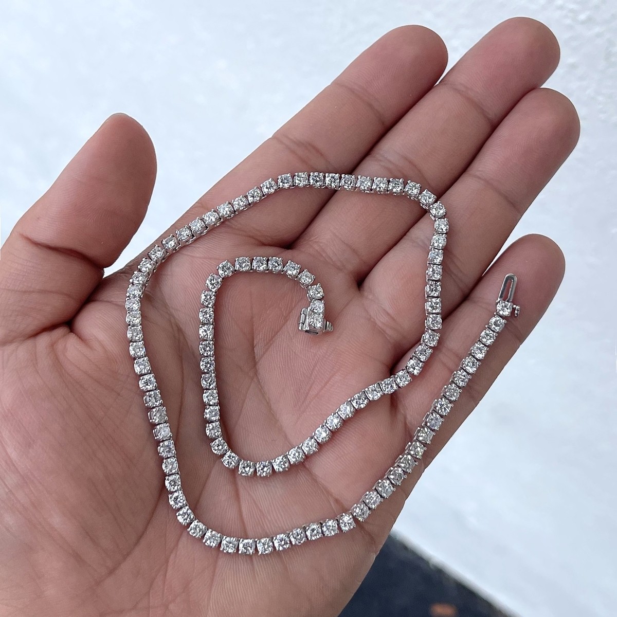 Diamond and 14K Riviera Necklace