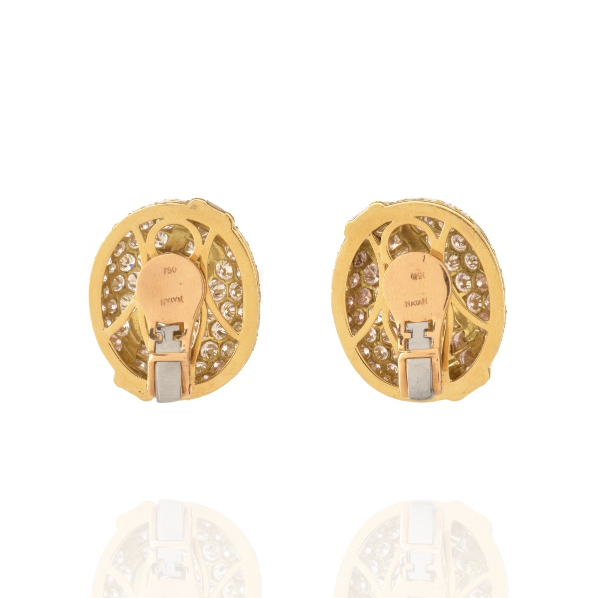 Diamond and 18K Earrings
