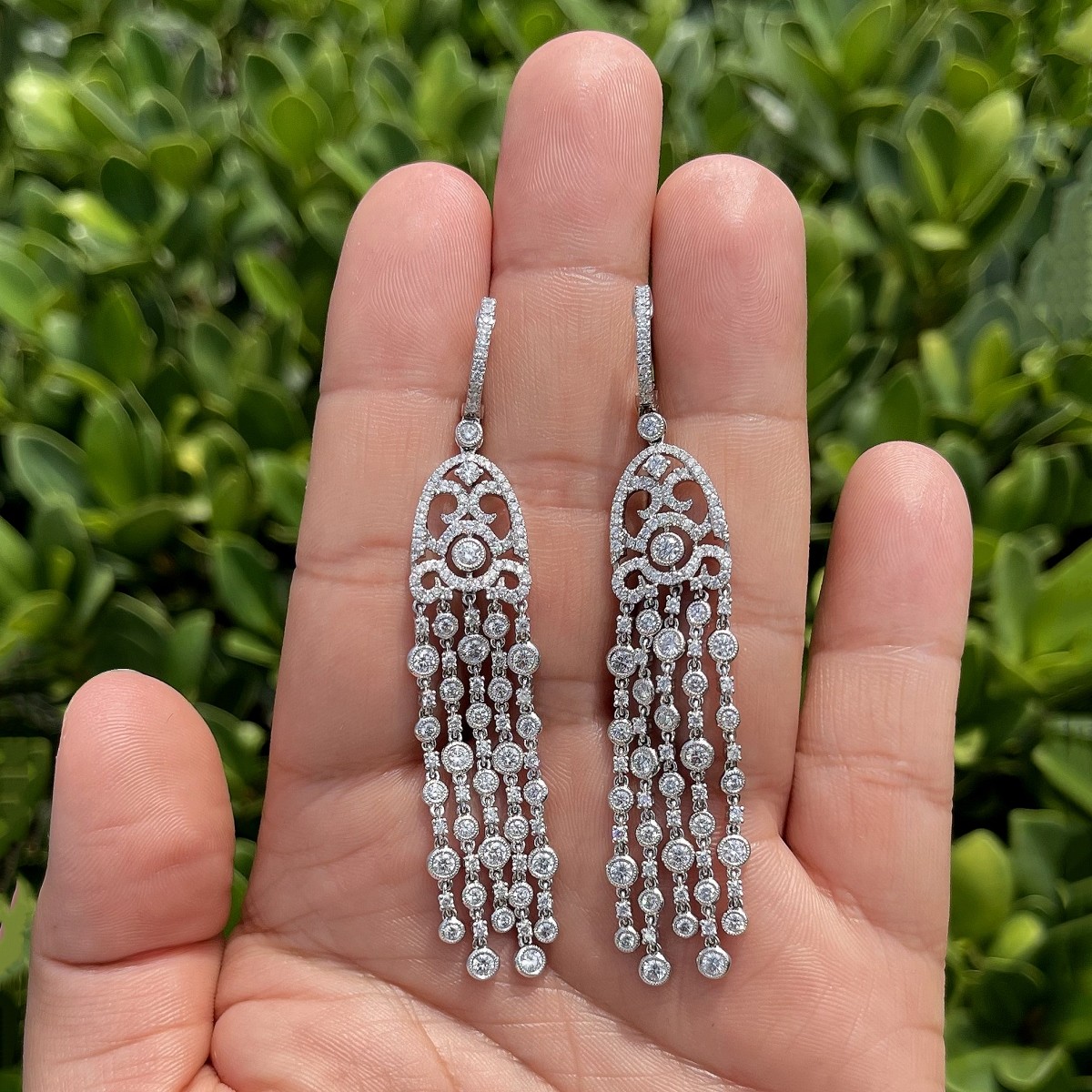 Diamond and 18K Earrings