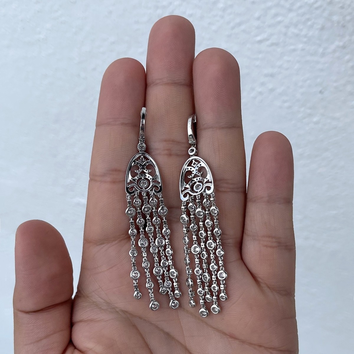 Diamond and 18K Earrings