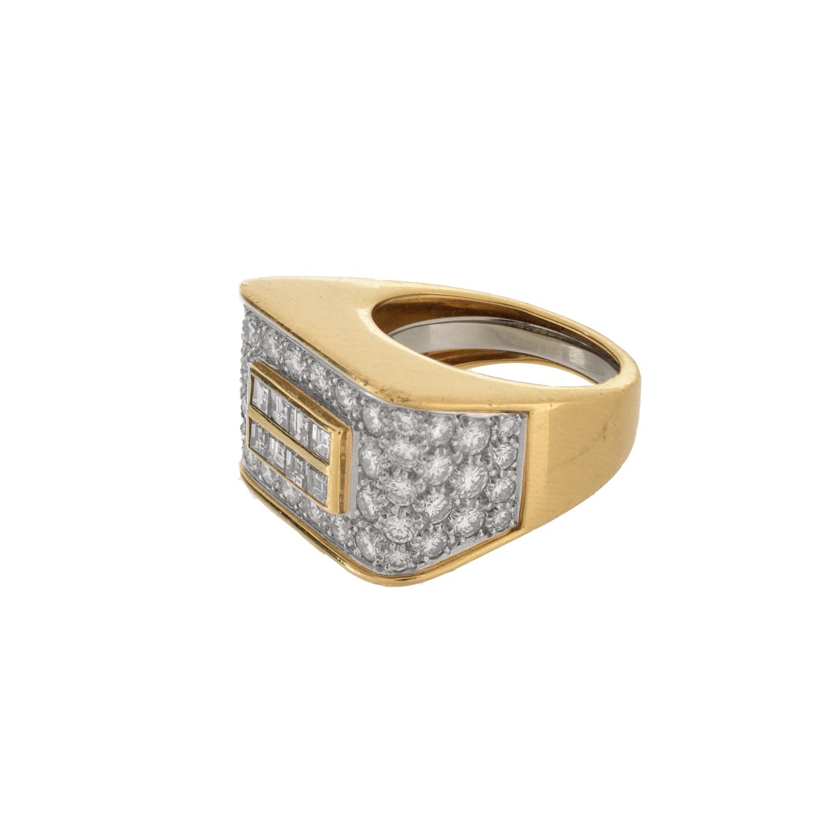 Diamond and 18K Ring