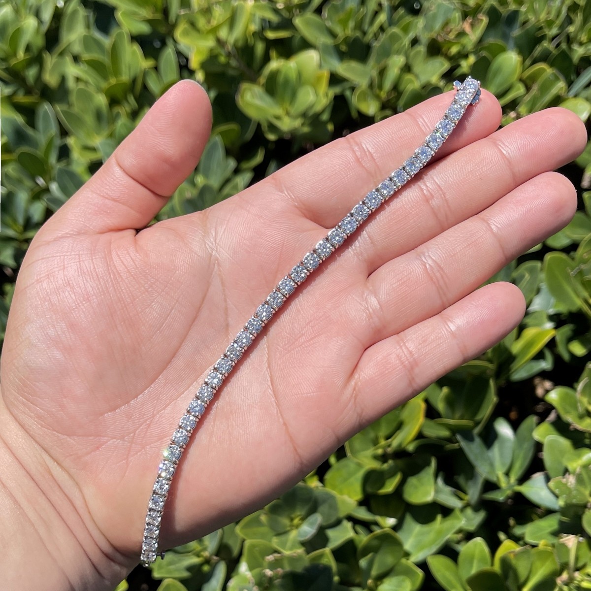 Diamond and Platinum Tennis Bracelet