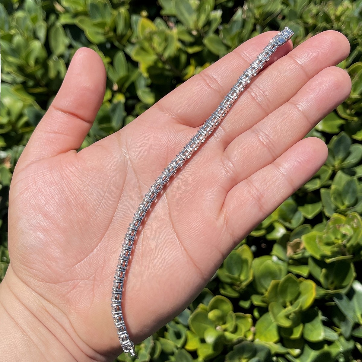 Diamond and Platinum Tennis Bracelet