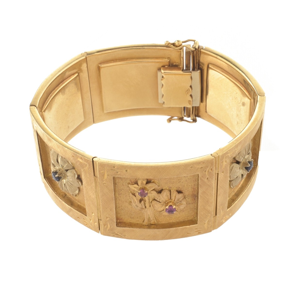 18K and Gemstone Bracelet