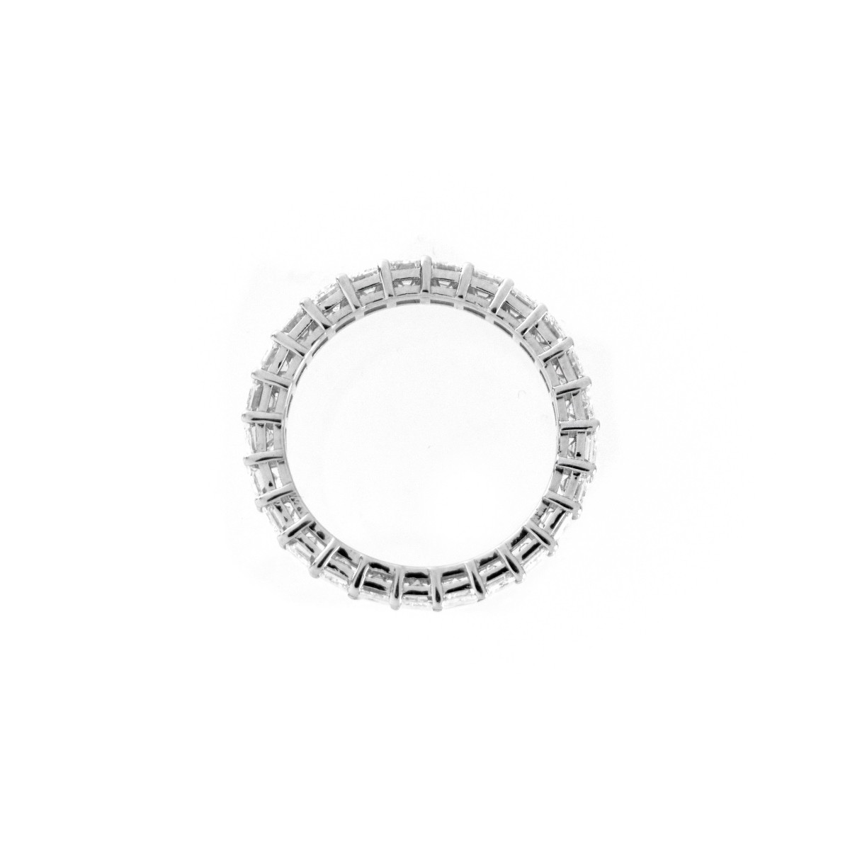 Diamond and Platinum Eternity Band