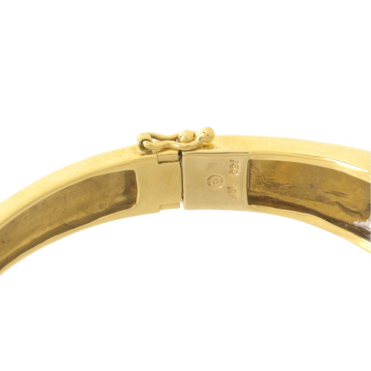 Diamond and 18K Bangle Bracelet