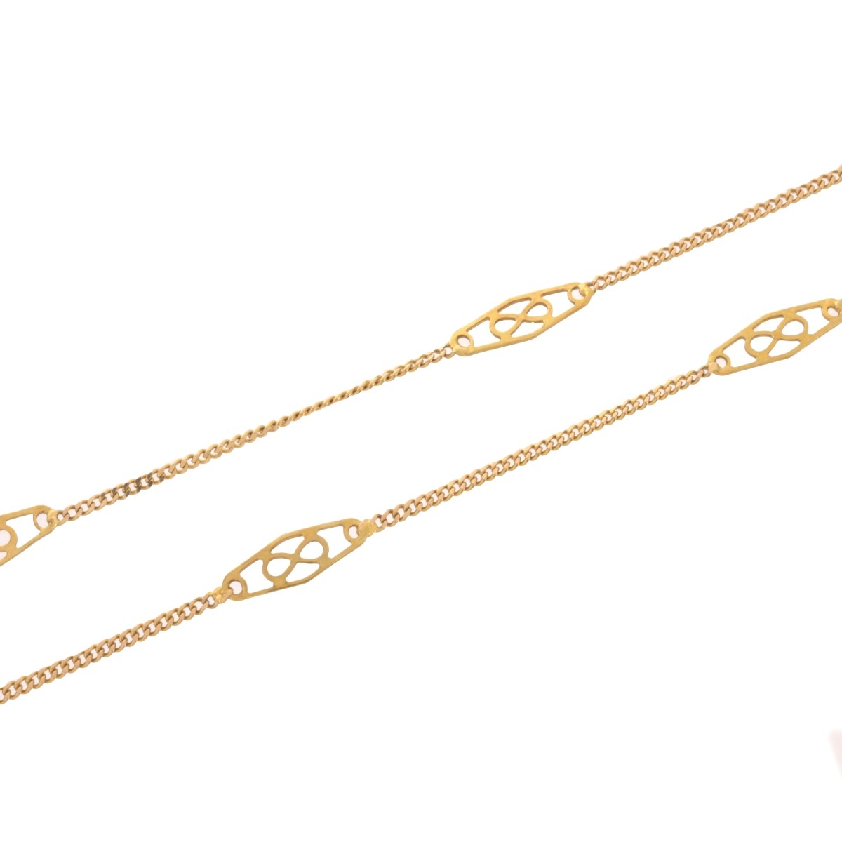 Gemstone and 18K Pendant Necklace