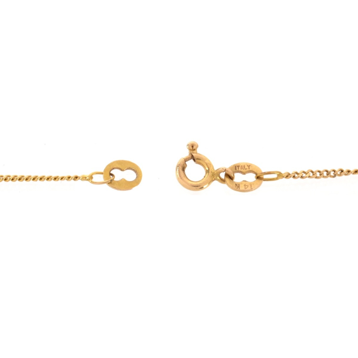 Gemstone and 18K Pendant Necklace
