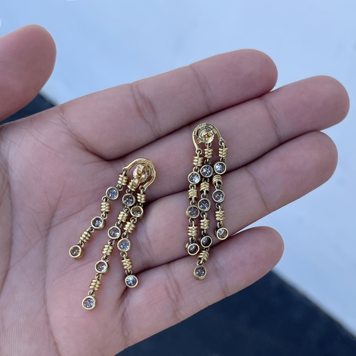 Bulgari Diamond and 18K Earrings
