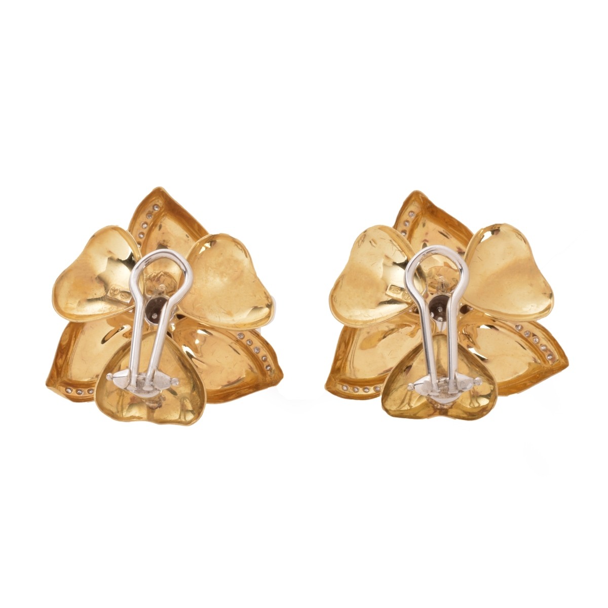 Diamond and 18K Earrings