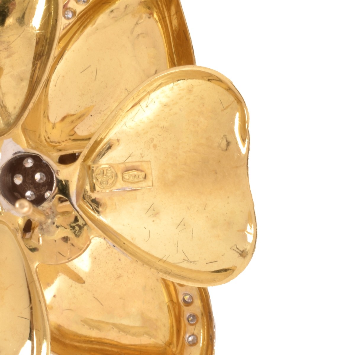 Diamond and 18K Earrings