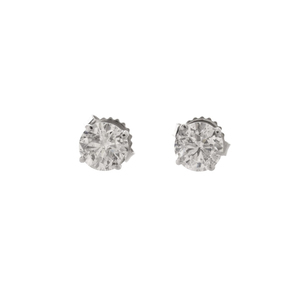 Diamond and 14K Ear Studs
