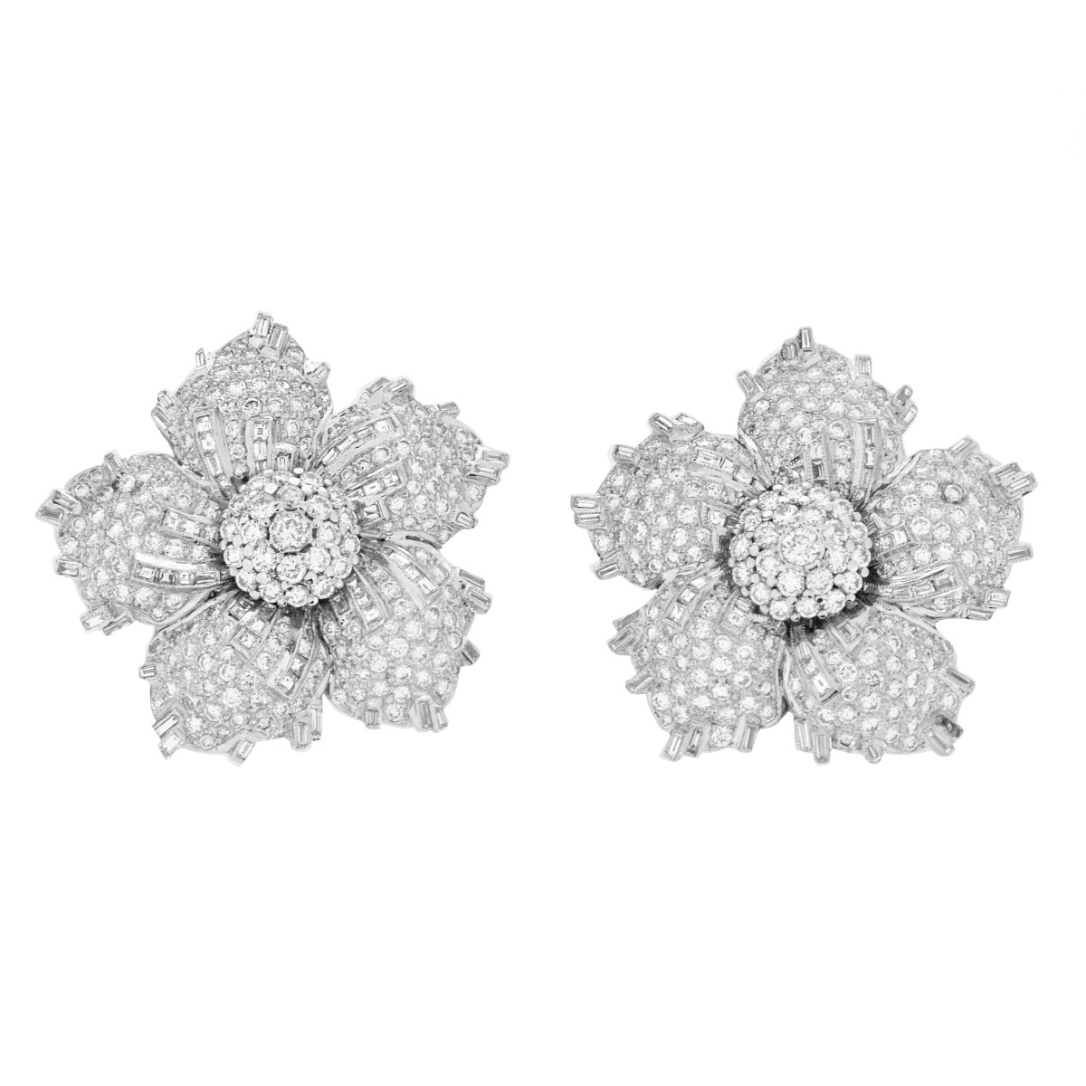 Diamond and 18K Earrings