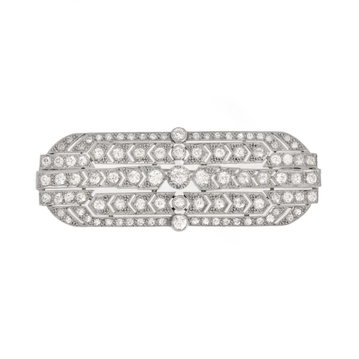 Art Deco Diamond Brooch