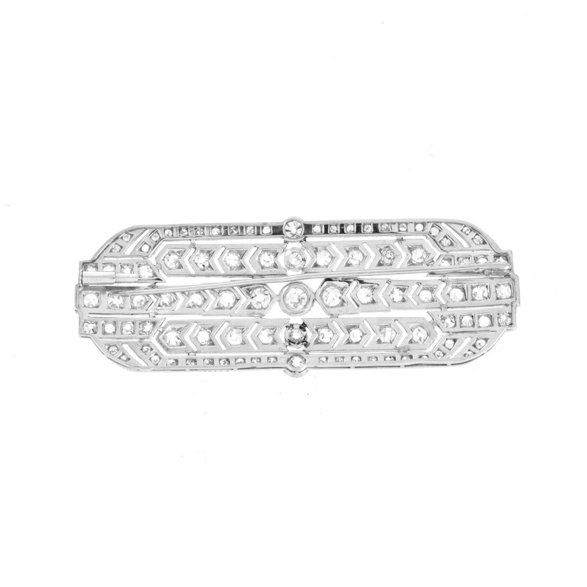 Art Deco Diamond Brooch