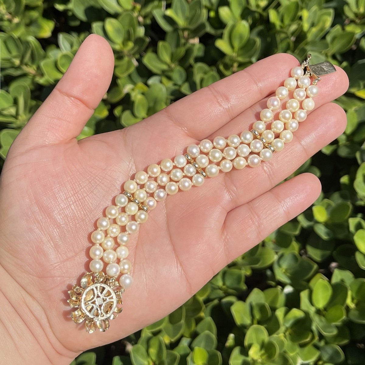 Pearl and 14K Bracelet