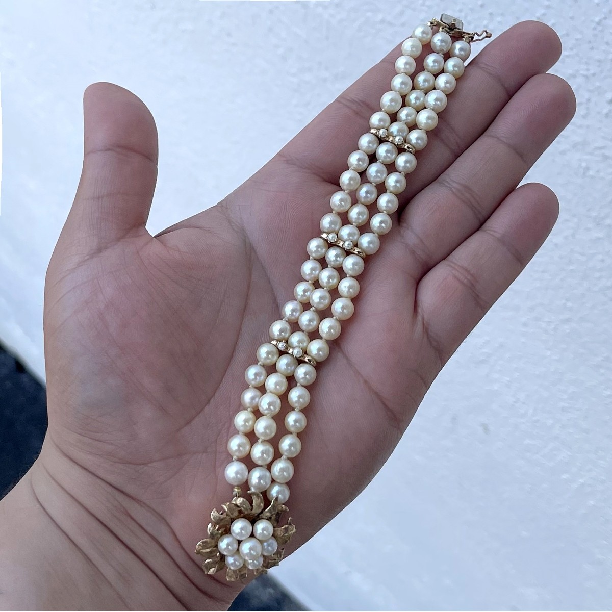 Pearl and 14K Bracelet