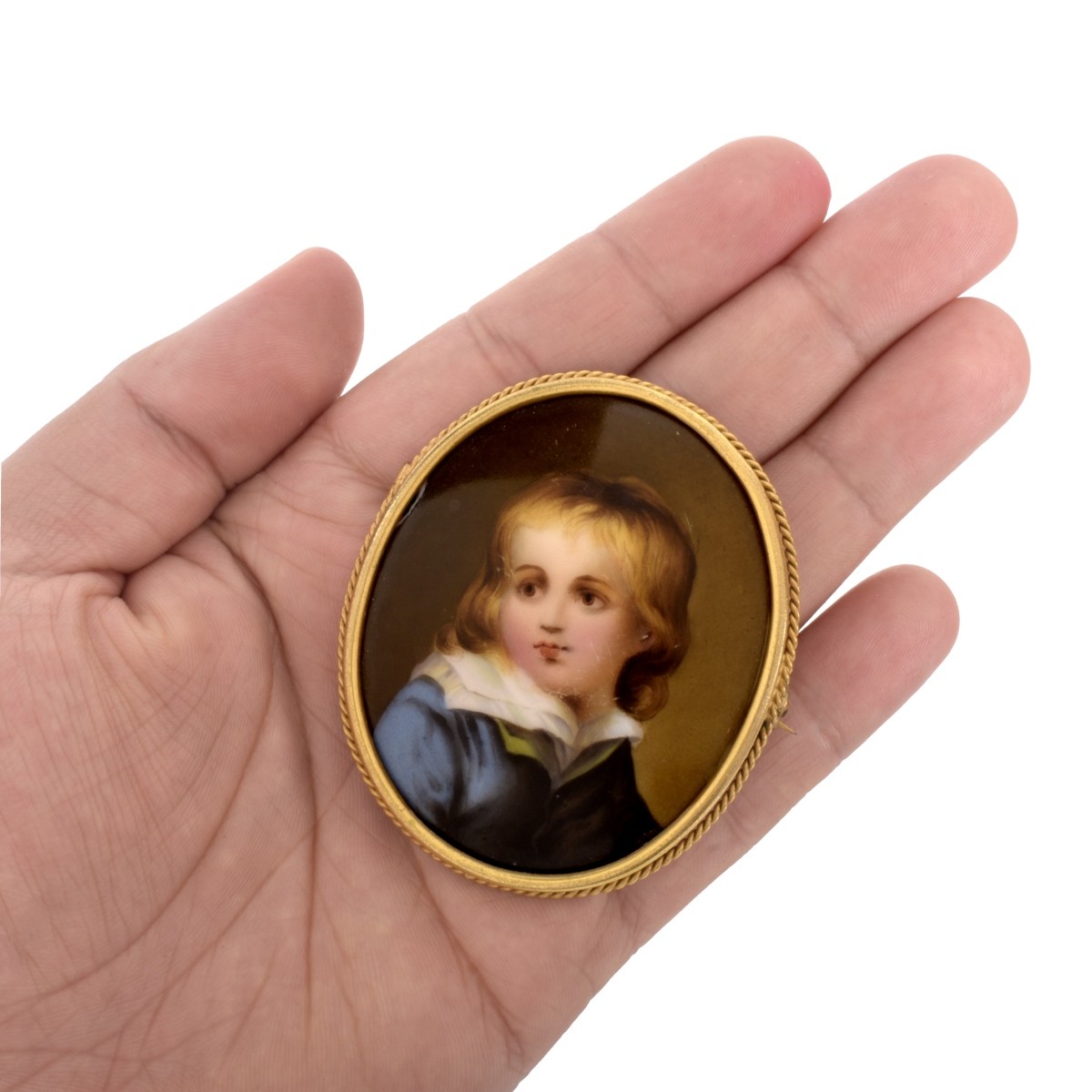 Portrait Miniature Brooch / Pendant