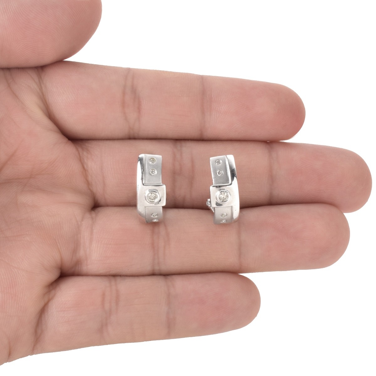 Diamond and 14K Earrings