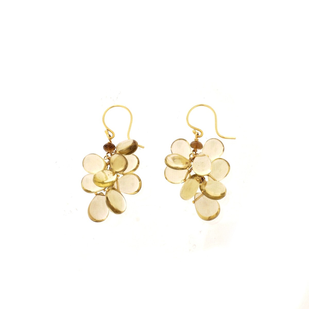 Citrine and 14K Earrings