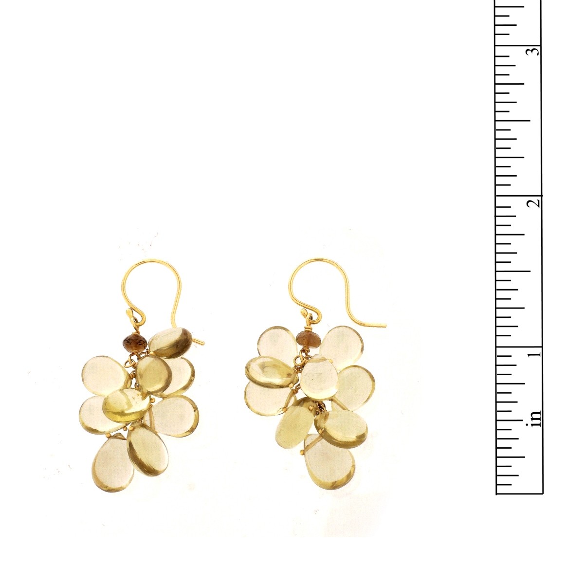 Citrine and 14K Earrings