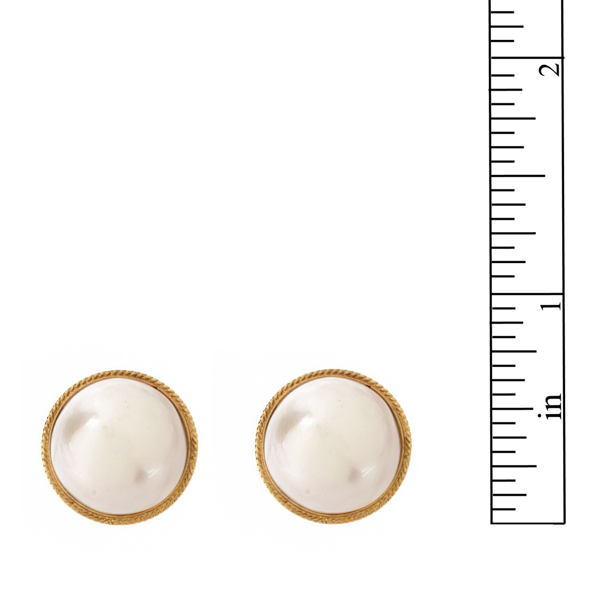 Pearl and 14K Earrings