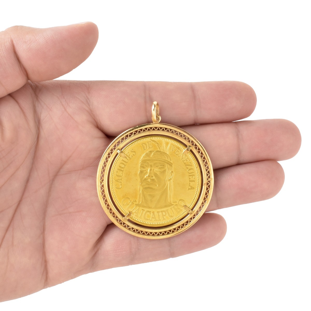 1960 Venezuela Gold Coin / Pendant