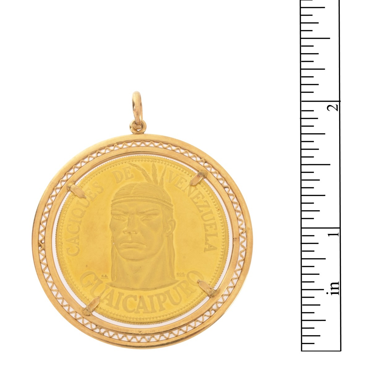 1960 Venezuela Gold Coin / Pendant