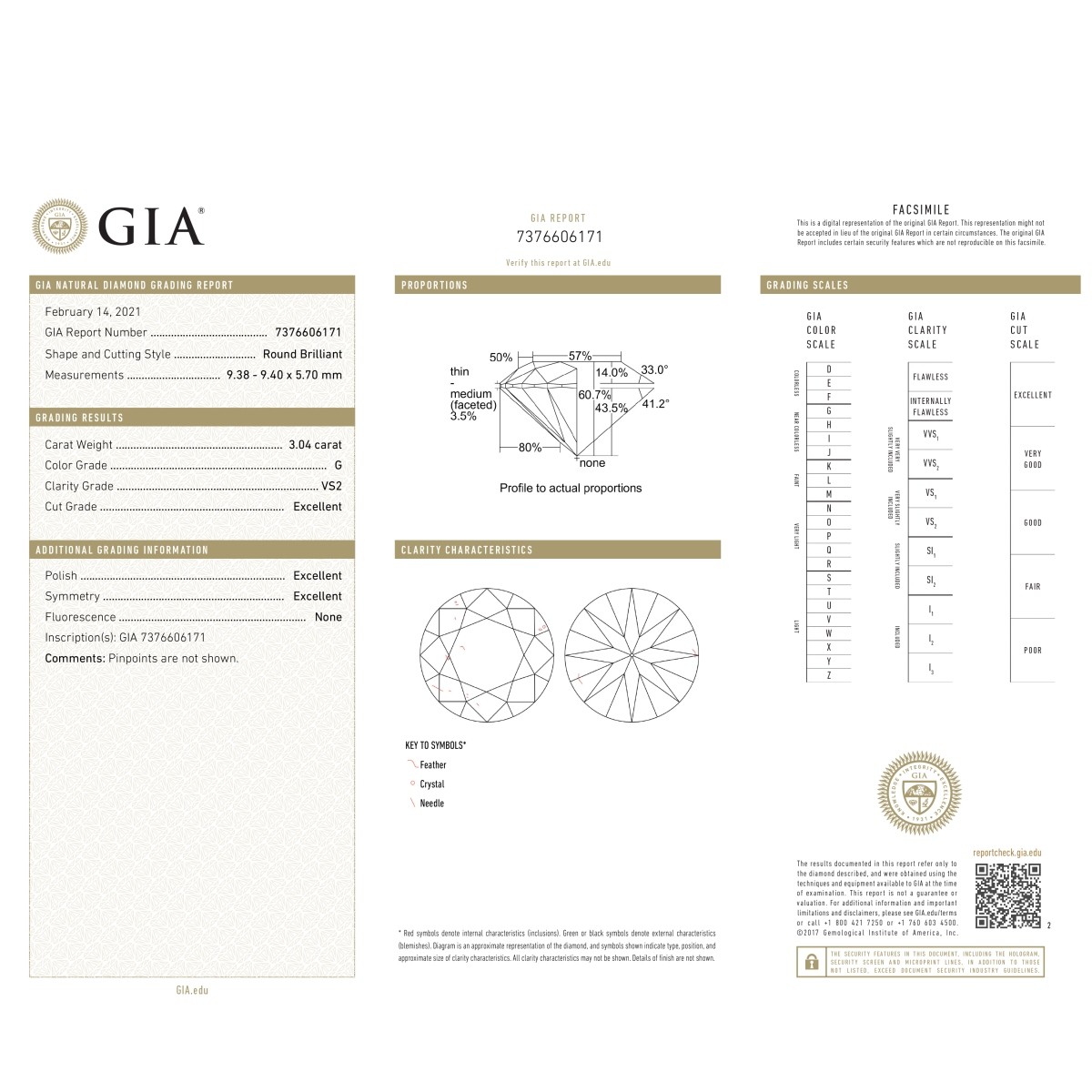 GIA 3.04ct Diamond