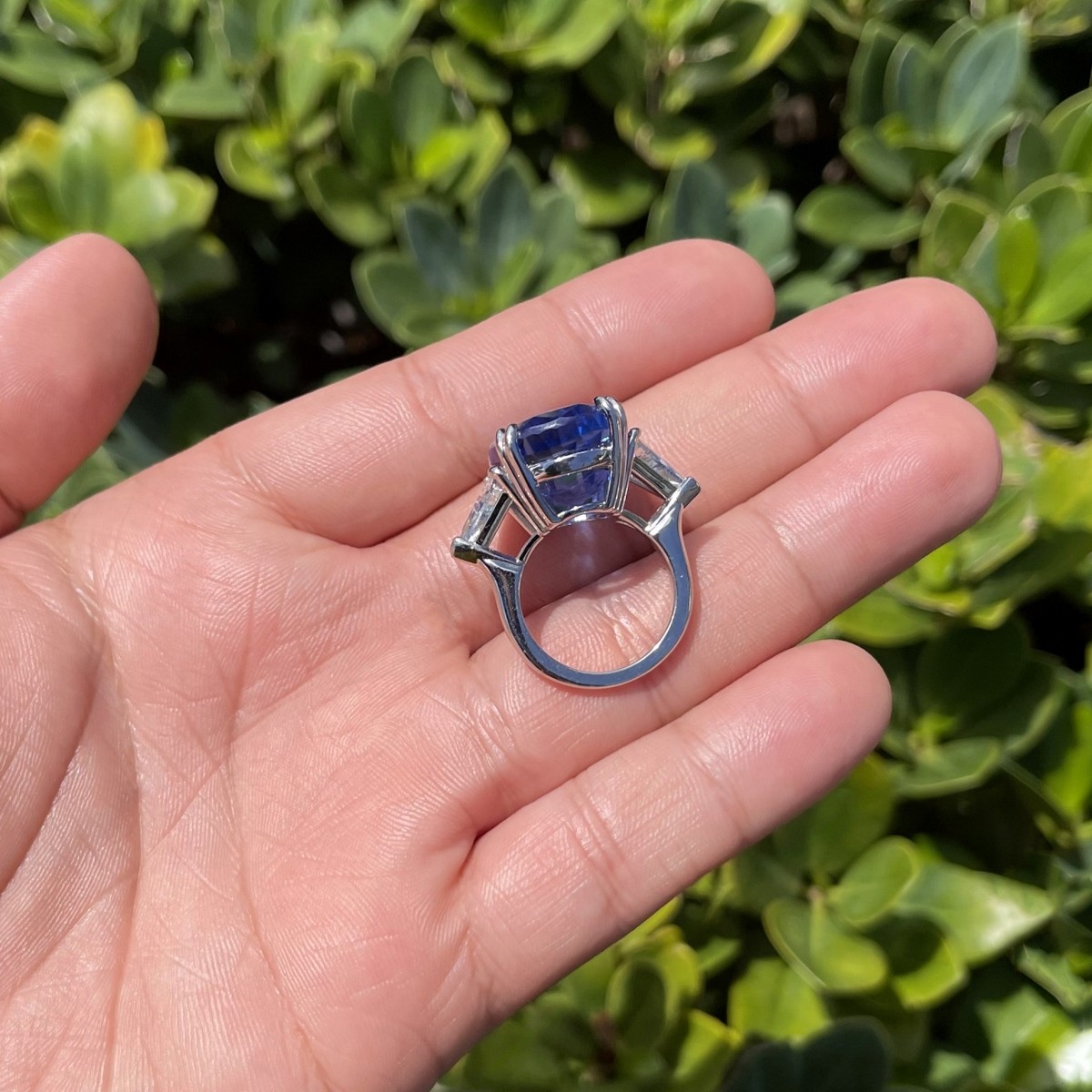 AGL 33.64 Carat Ceylon Sapphire Ring