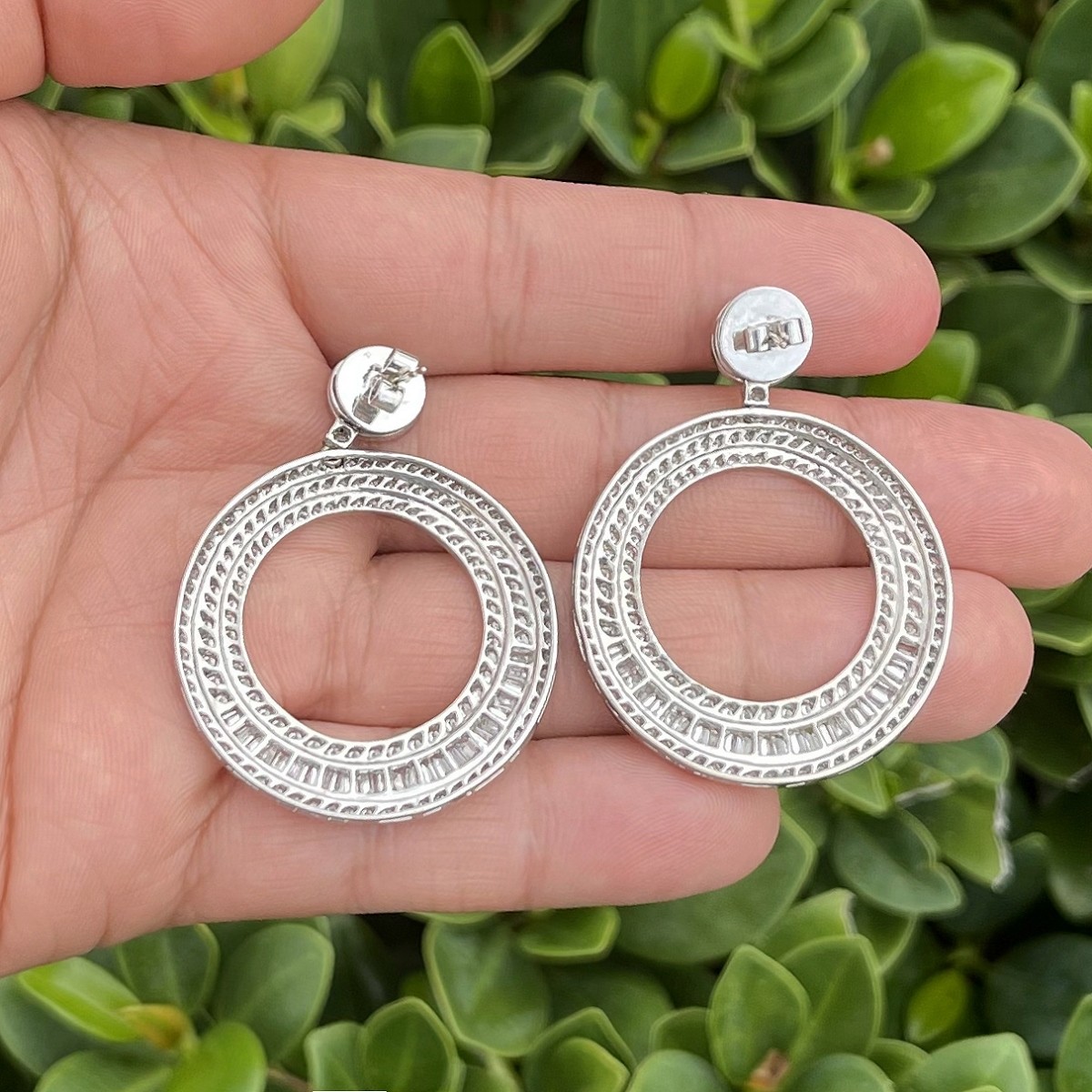 Diamond and 18K Earrings