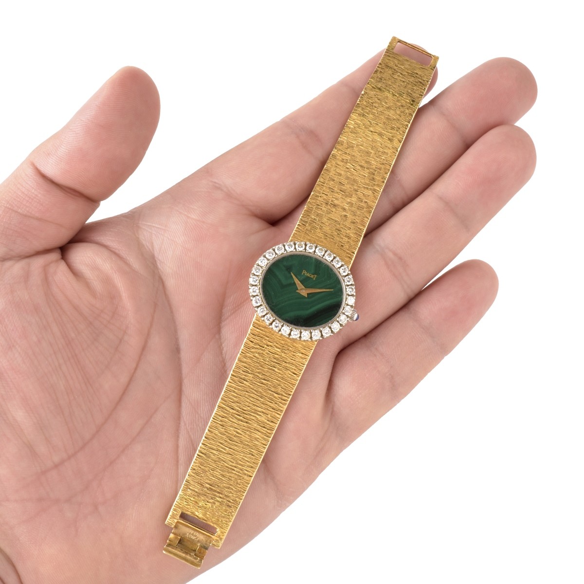 Piaget 18K, Diamond and Malachite Watch