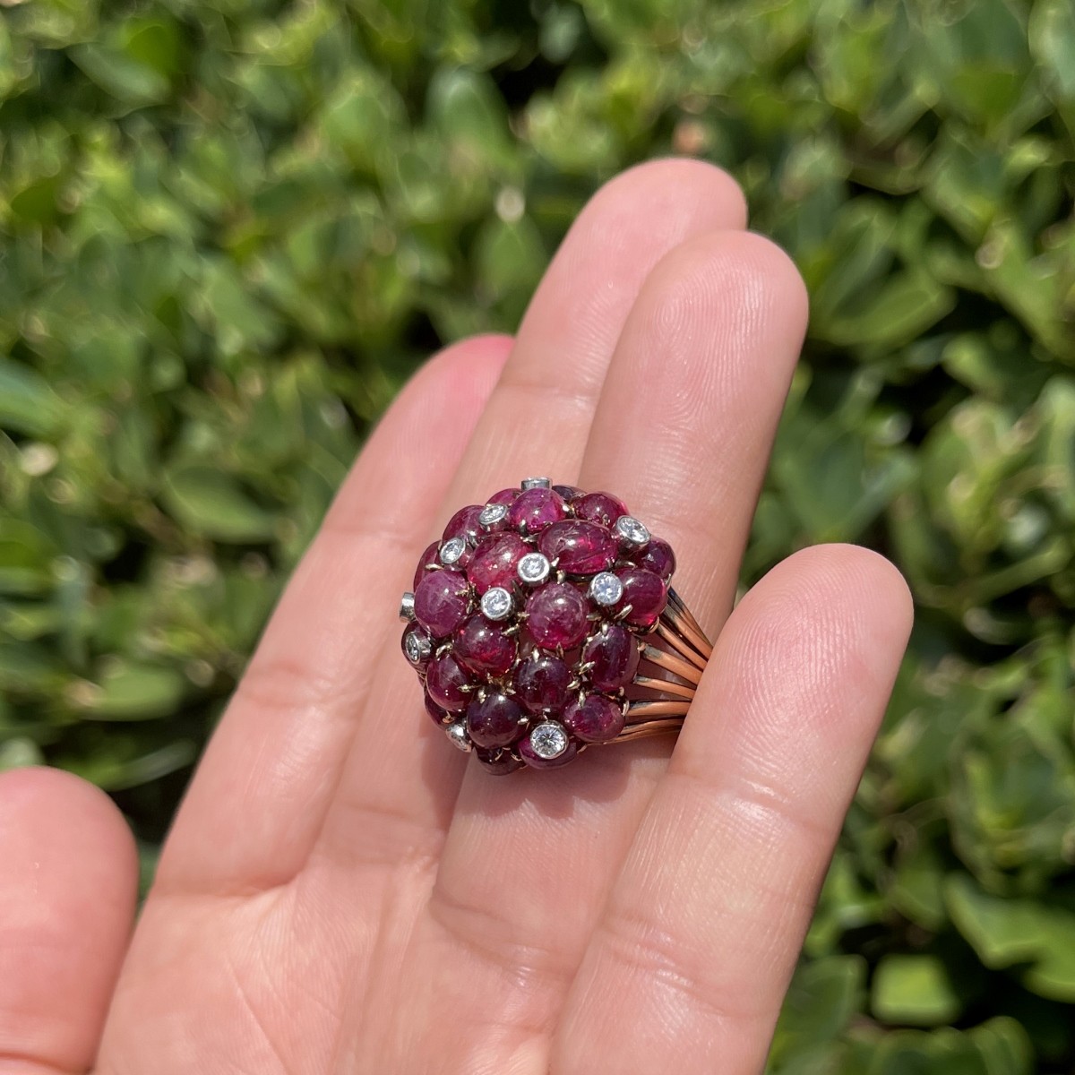 Ruby, Diamond and 18K Ring