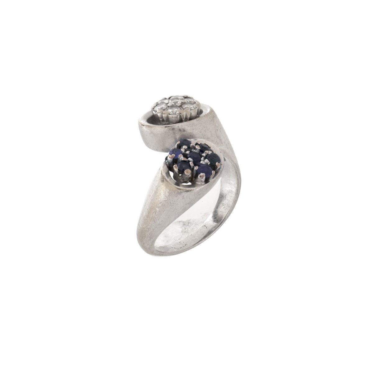 Diamond, Sapphire and 18K Ring