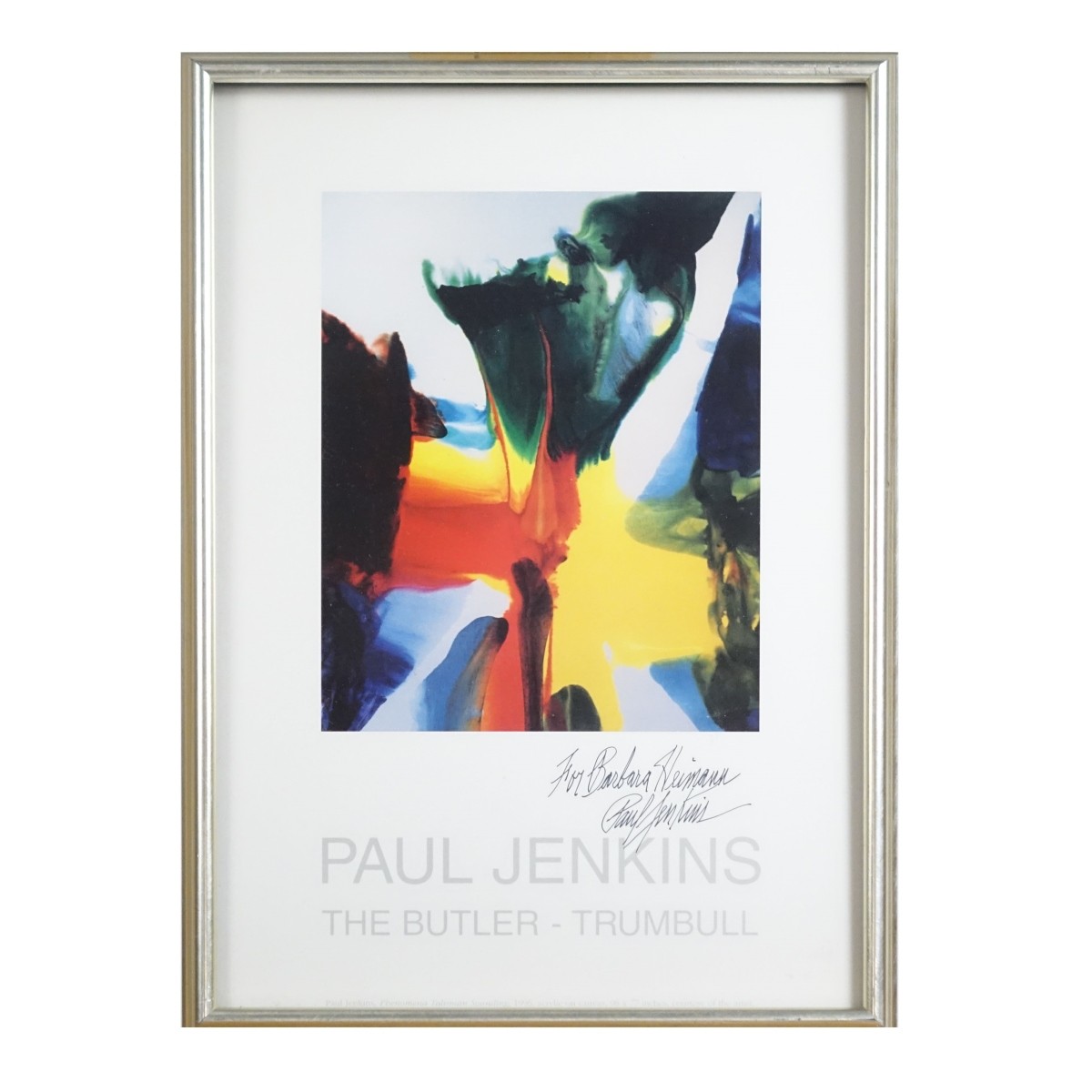 Autographed Paul Jenkins Poster