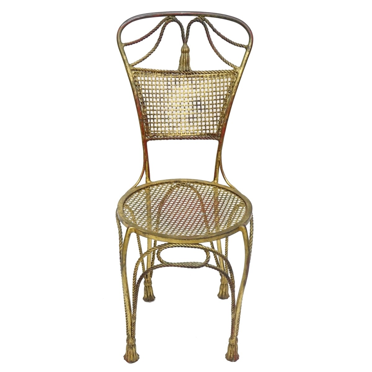 Italian Gilt Iron Chair